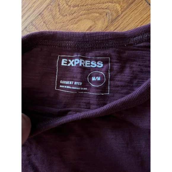Deep Maroon Colored Express T-Shirt - Picture 3 of 4